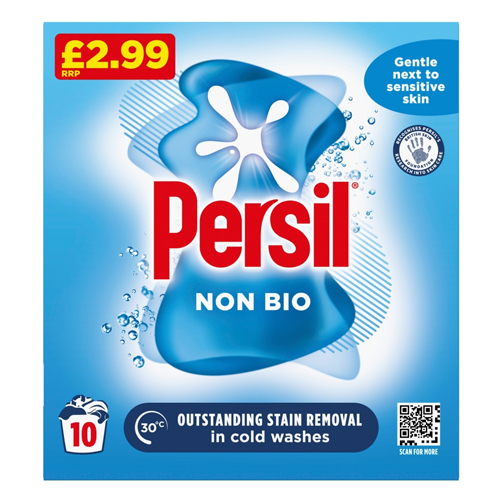 PERSIL WASHING POWDER NON BIO 10 WASHES 500G