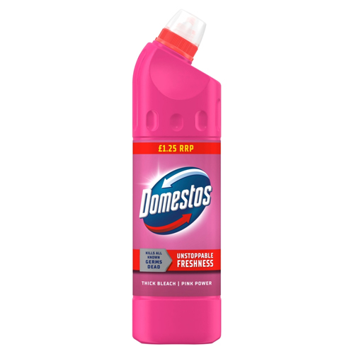 DOMESTOS PINK BLEACH PMP £1.25 750ML