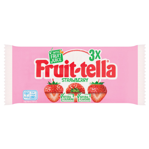FRUIT-TELLA STRAWBERRY 3PK 41G