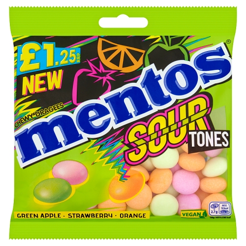 MENTOS SOUR BAG PMP £1.25 135G
