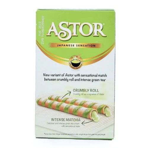 ASTOR CREAMY & INTENSE GREEN TEA MATCHED WITH CRUMBLY ROLL 40G