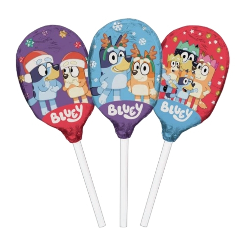 KINNERTON BLUEY 3 PACK LOLLIES 30G-XMAS